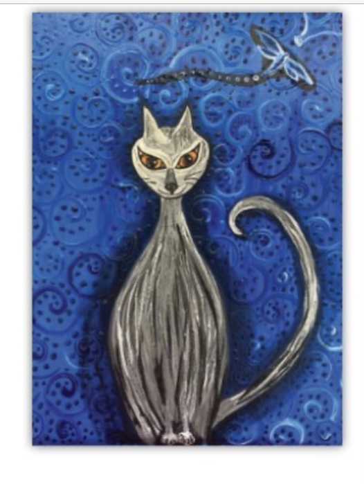Mystical Cat Art Print