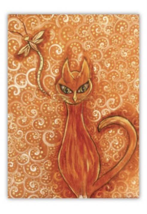 Whimsical Cat Art Print