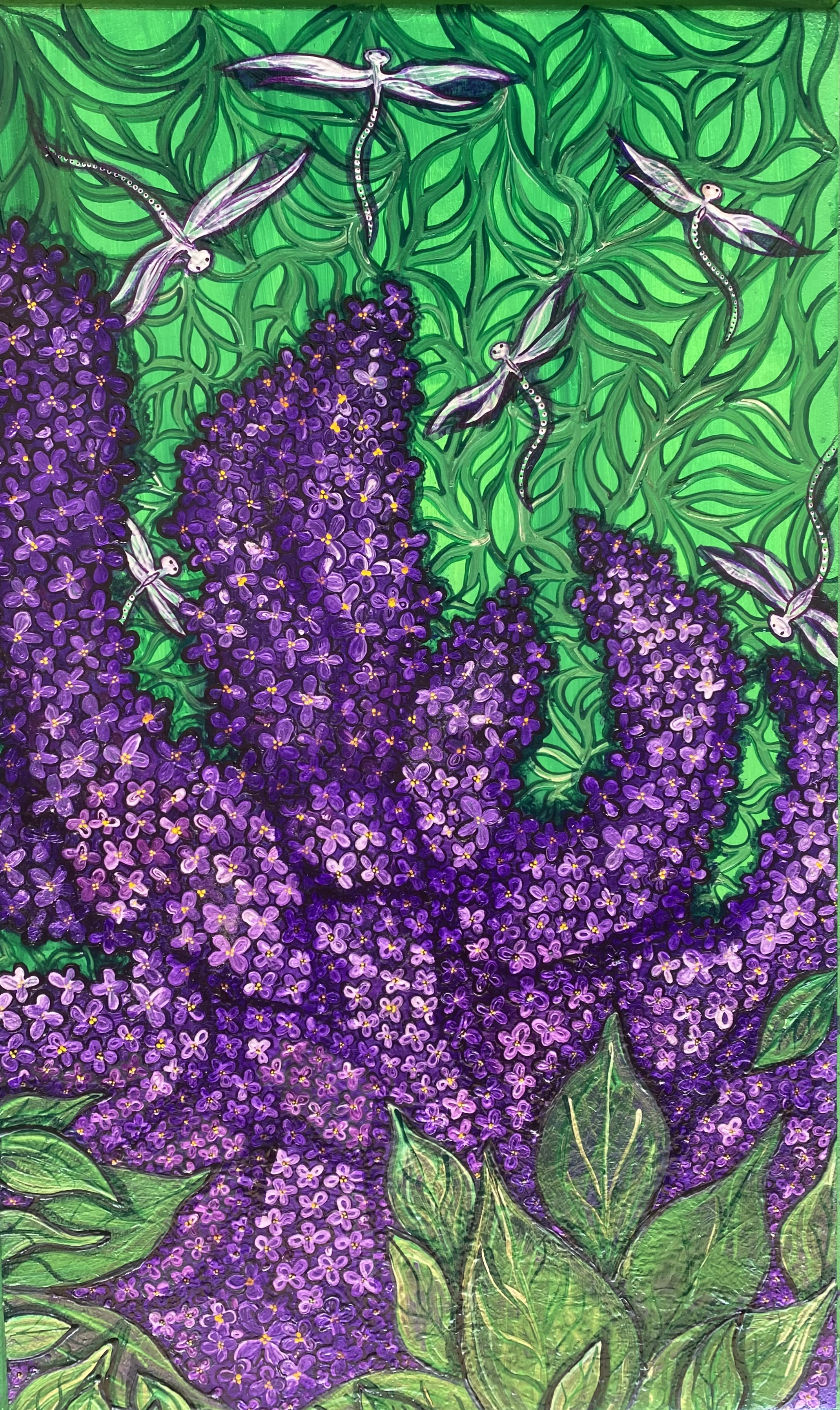 Vibrant Lilac Dragonfly 