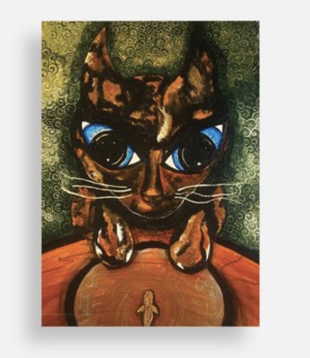 Whimsical Cat Art Print