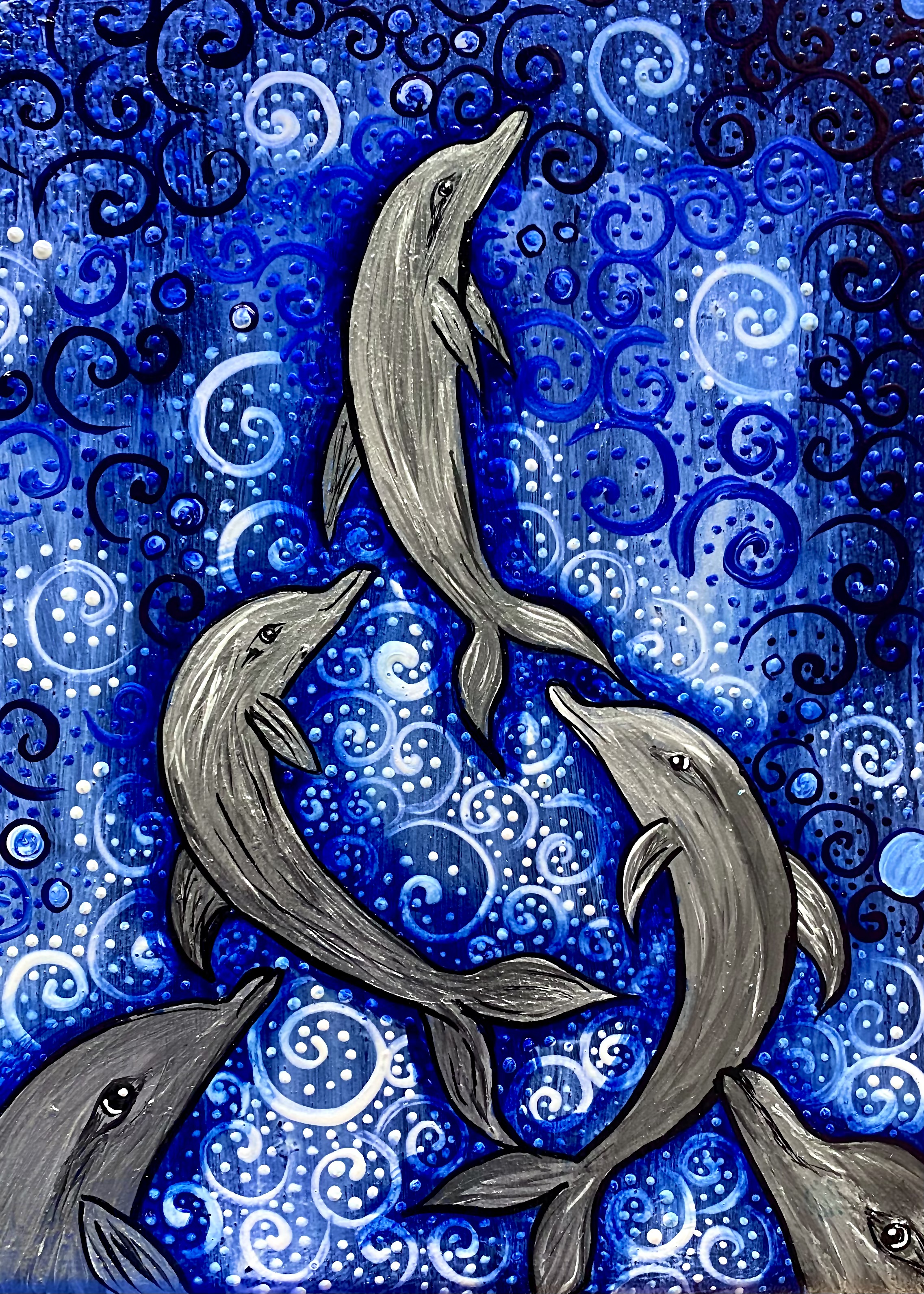 A fountain of dolphins 