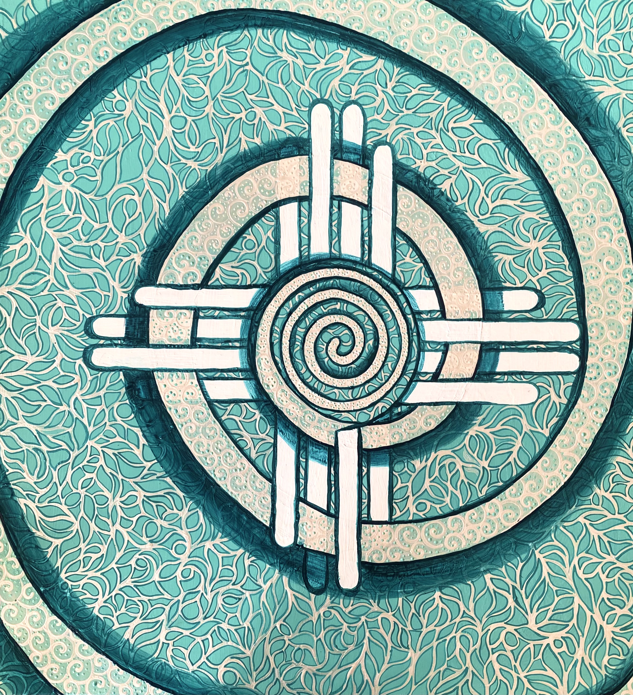 Zia turquoise and pearl