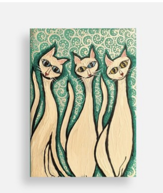 Whimsical Cats Canvas Art