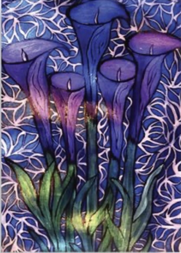 Purple Calla lilies