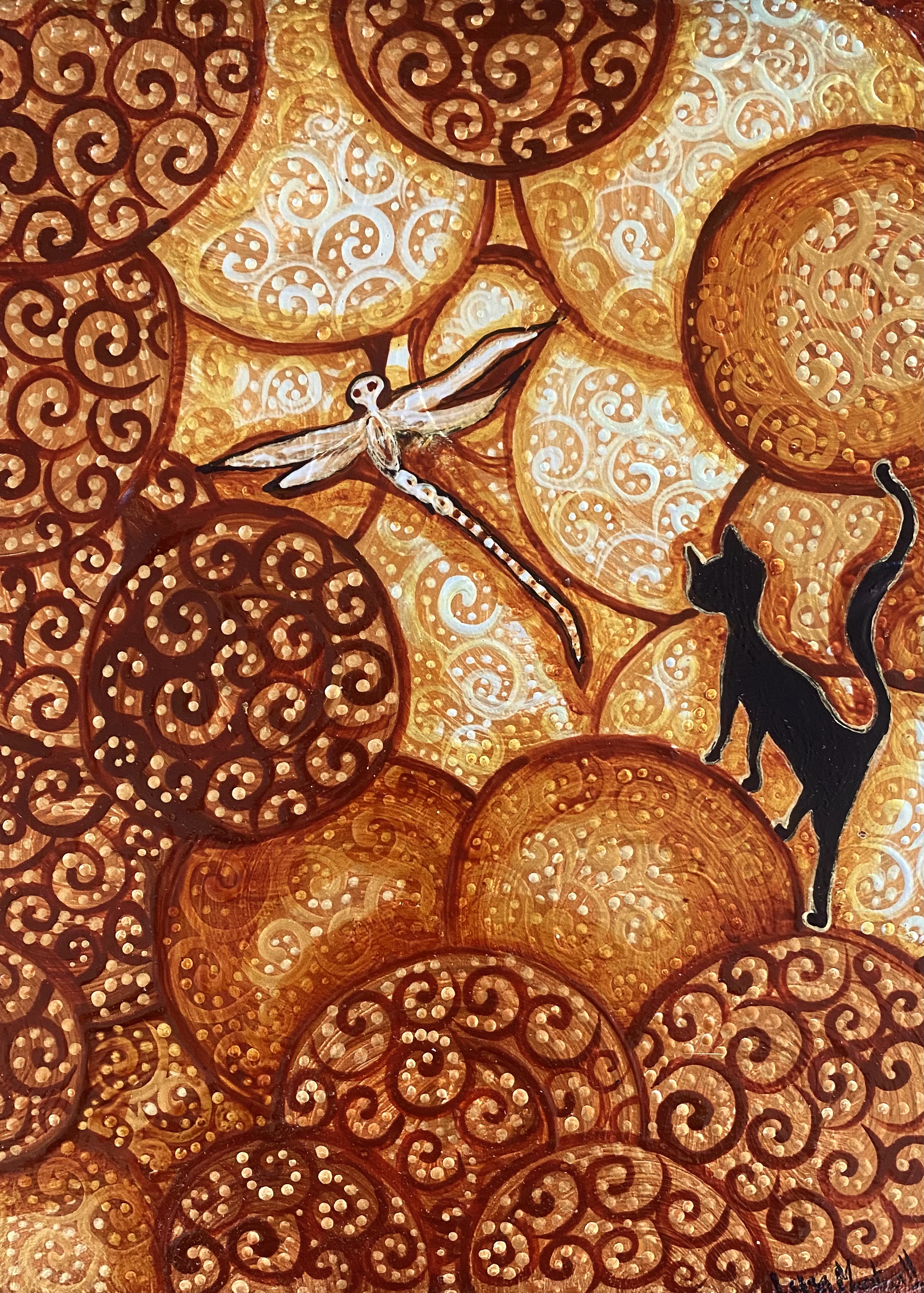 Cosmic copper cat