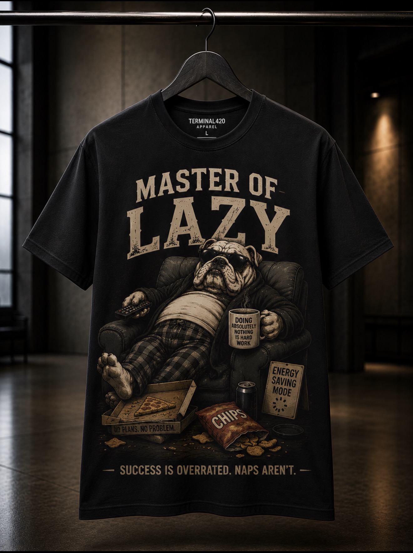 MASTER OF LAZY PREMIUM T-SHIRT 
