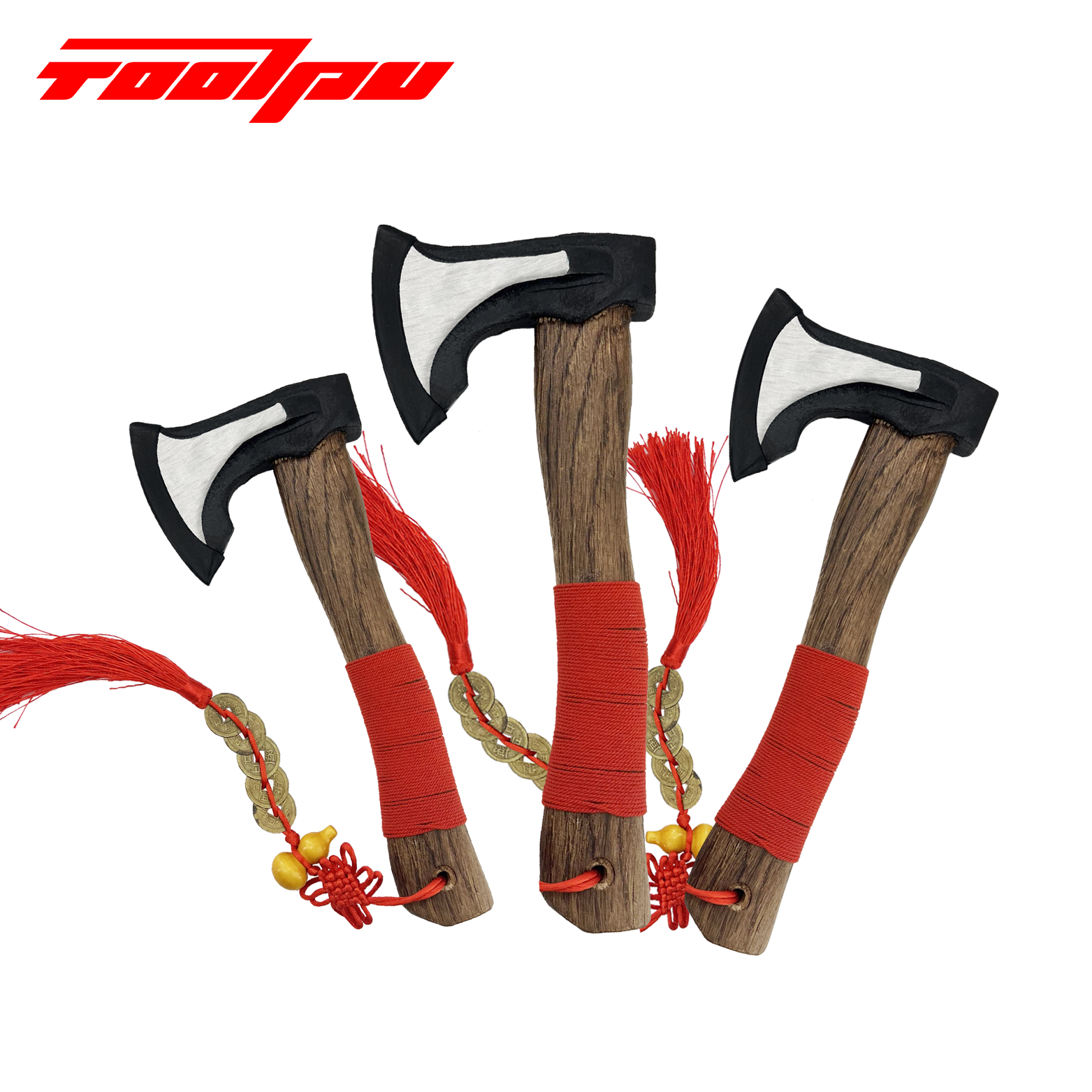 DIY Industrial Camping Axe, Featuring A Natural Hardwood Handle And High-Carbon Steel Blade