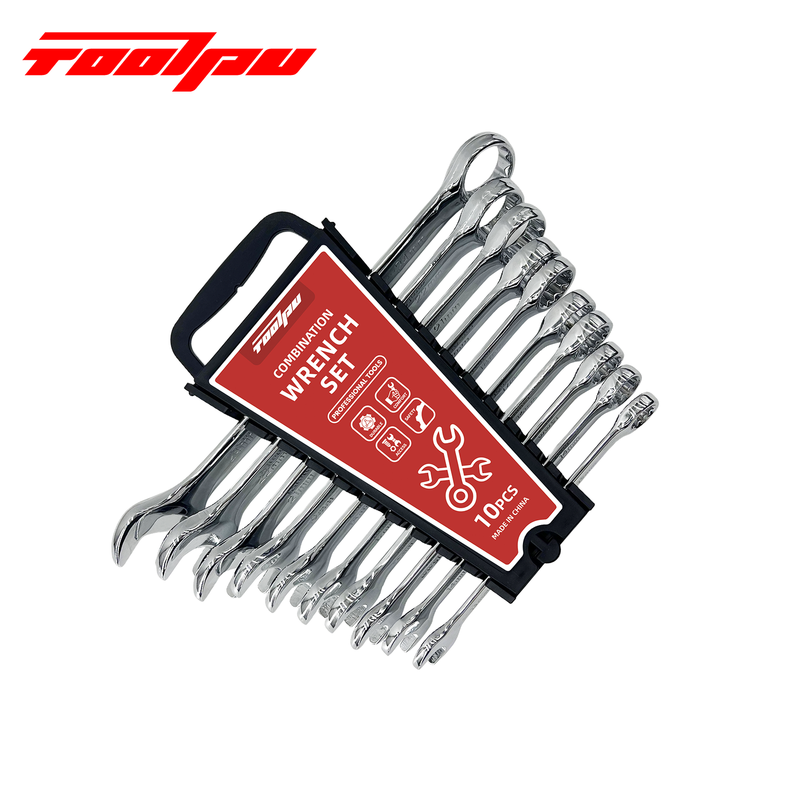 Combination Wrench Set - Carbon Steel Industrial-Grade Diy Ratchet Wrench Box Set