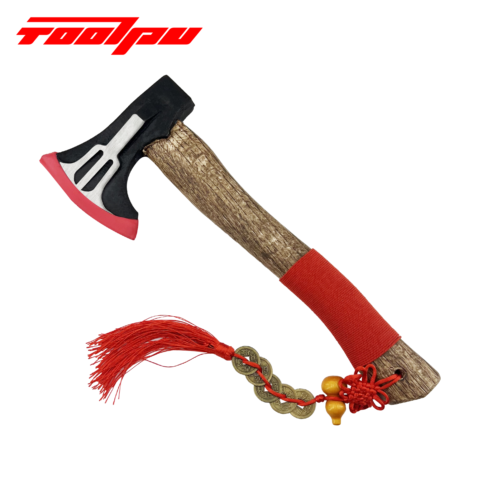 Feng Shui Style Handmade Axe, With A Gourd And Chinese Knot