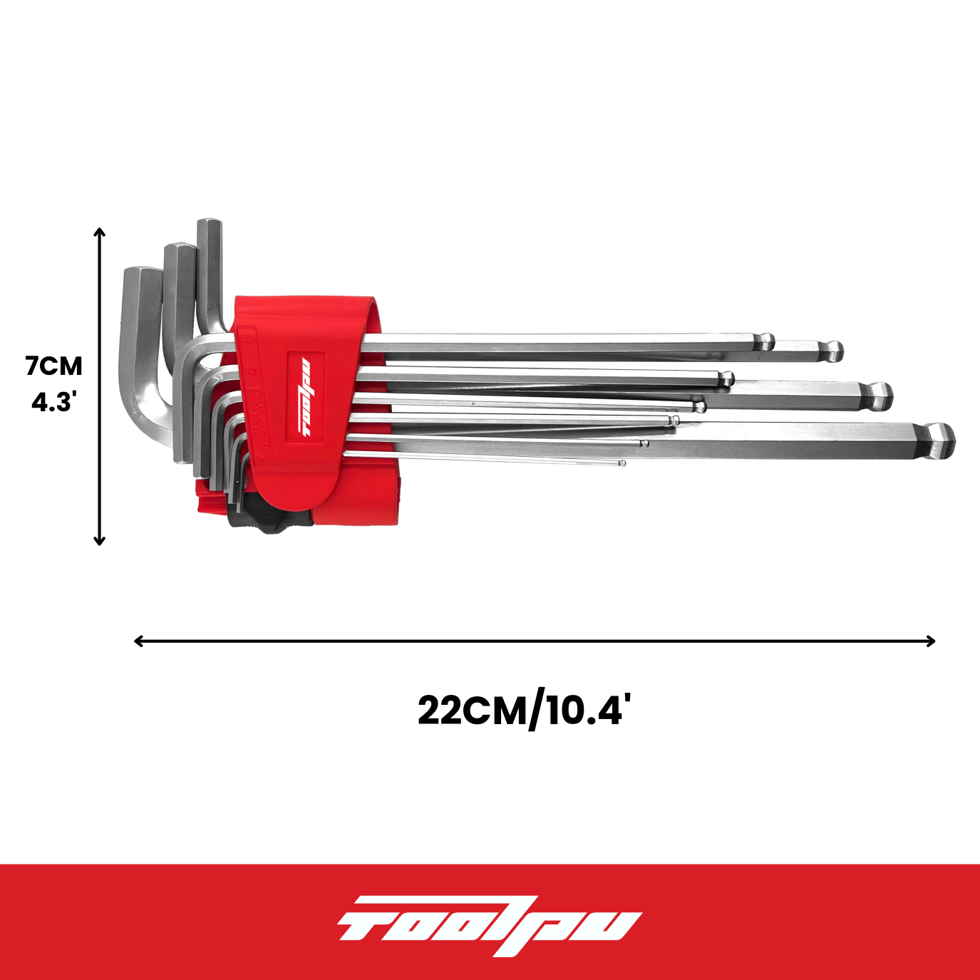 Metric Long-Handled Hexagonal Wrench