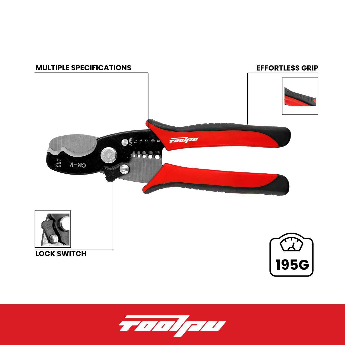8-Inch Cable Stripping Pliers