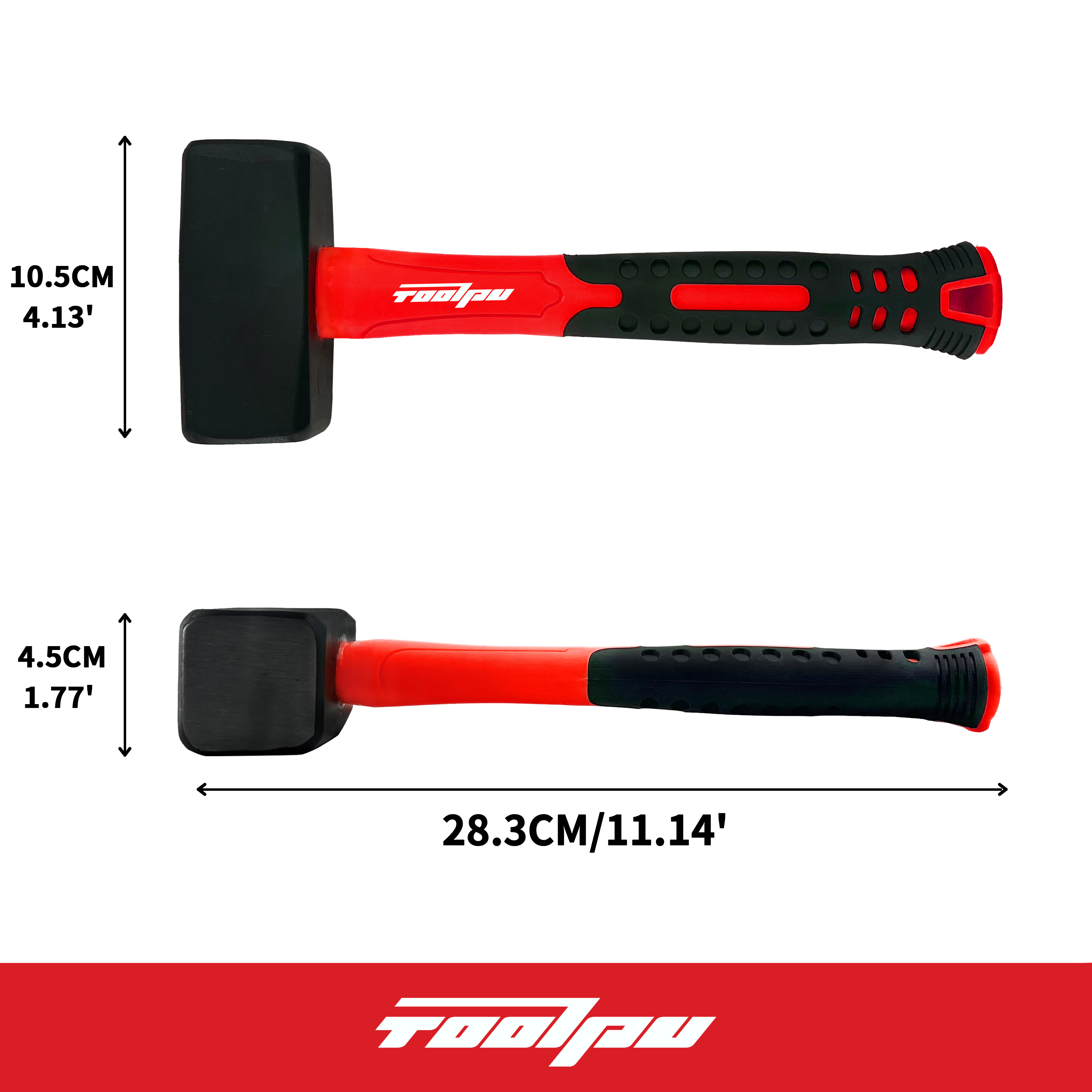 Heavy-duty DIY Masonry Hammer With Carbon Steel Head