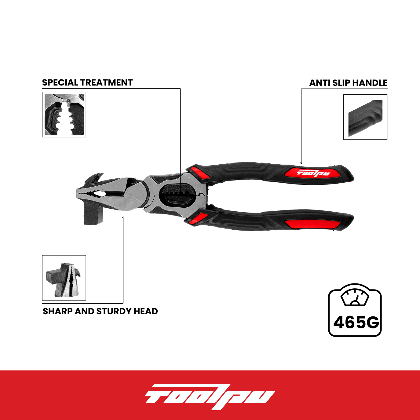 Multifunctional Combined Pliers, Featuring Wire Stripping And Crimping Functions