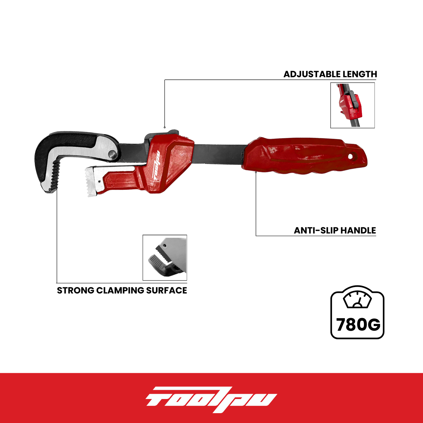 Quick Adjustable Pipe Wrench