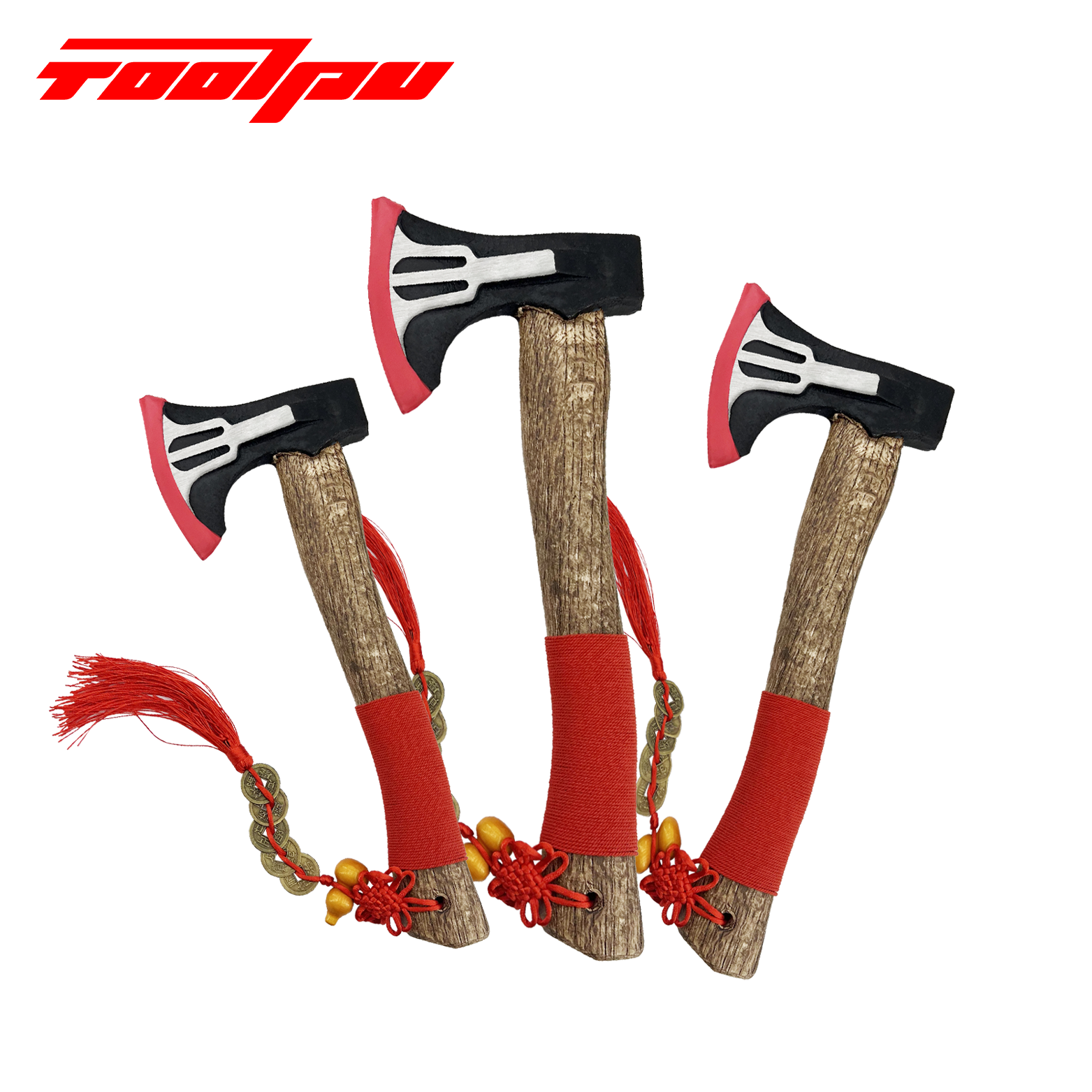 Feng Shui Style Handmade Axe, With A Gourd And Chinese Knot