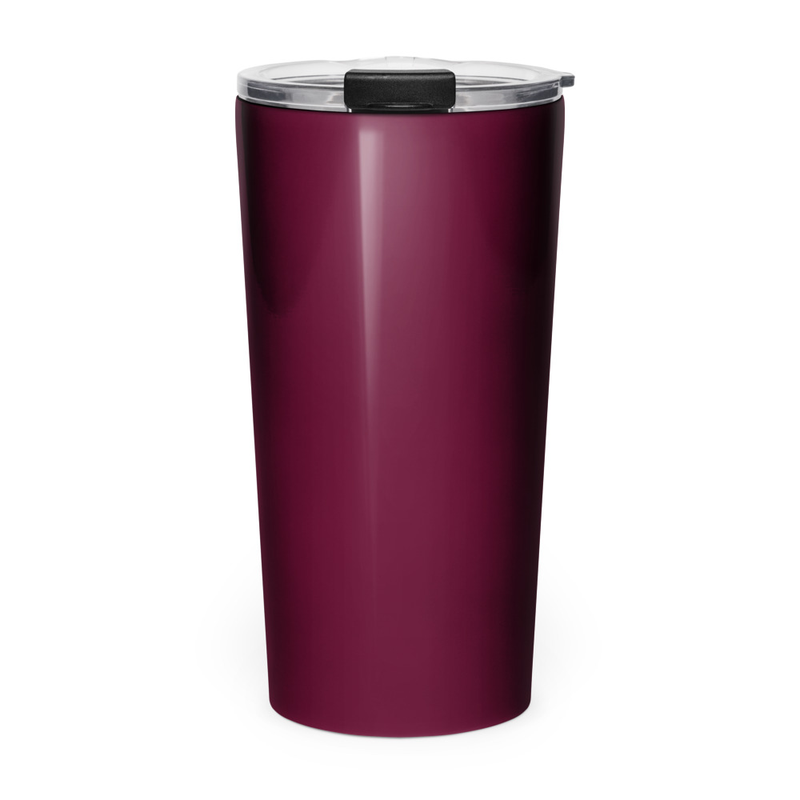 #47001b Maroon Tapered Stainless Steel Tumbler