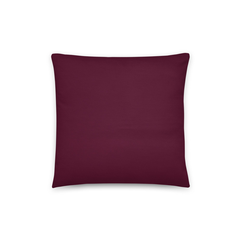 #47001b Maroon Cotton Pillow