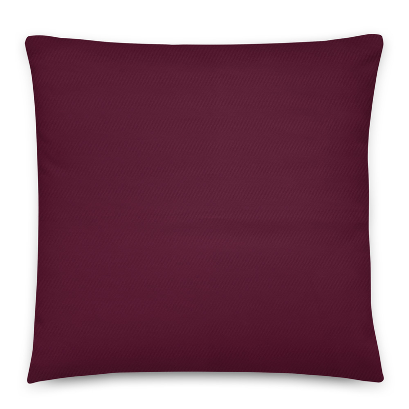 #47001b Maroon Cotton Pillow