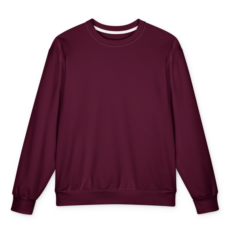 #47001b Maroon Oversized Cotton Sweatshirt