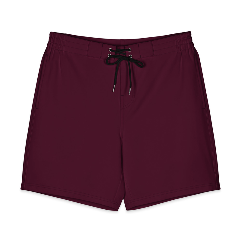 #47001b Maroon Men's Board Shorts