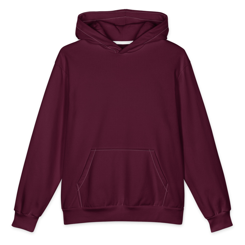 #47001b Maroon Oversized Cotton Hoodie