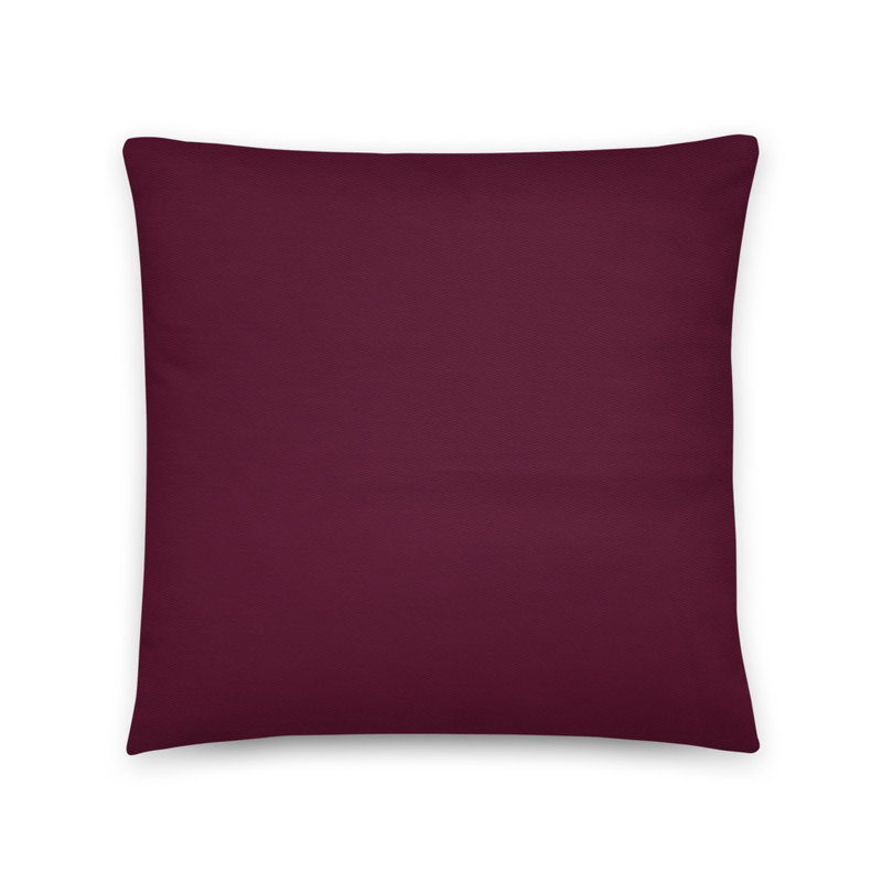 #47001b Maroon Cotton Pillow
