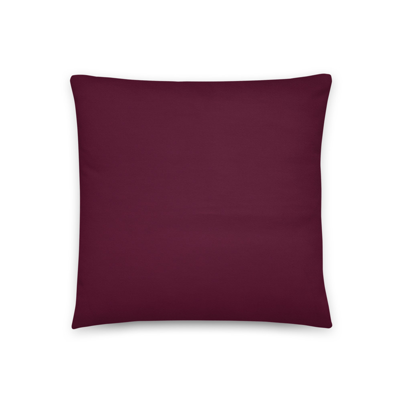 #47001b Maroon Cotton Pillow