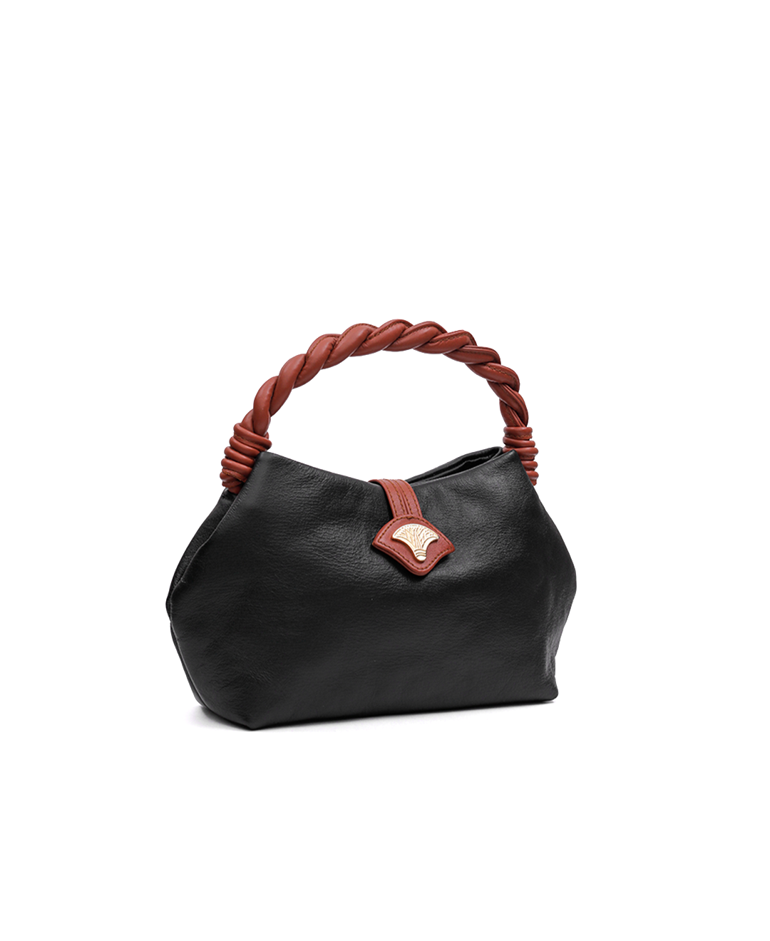 Elegant Black Leather Handbag