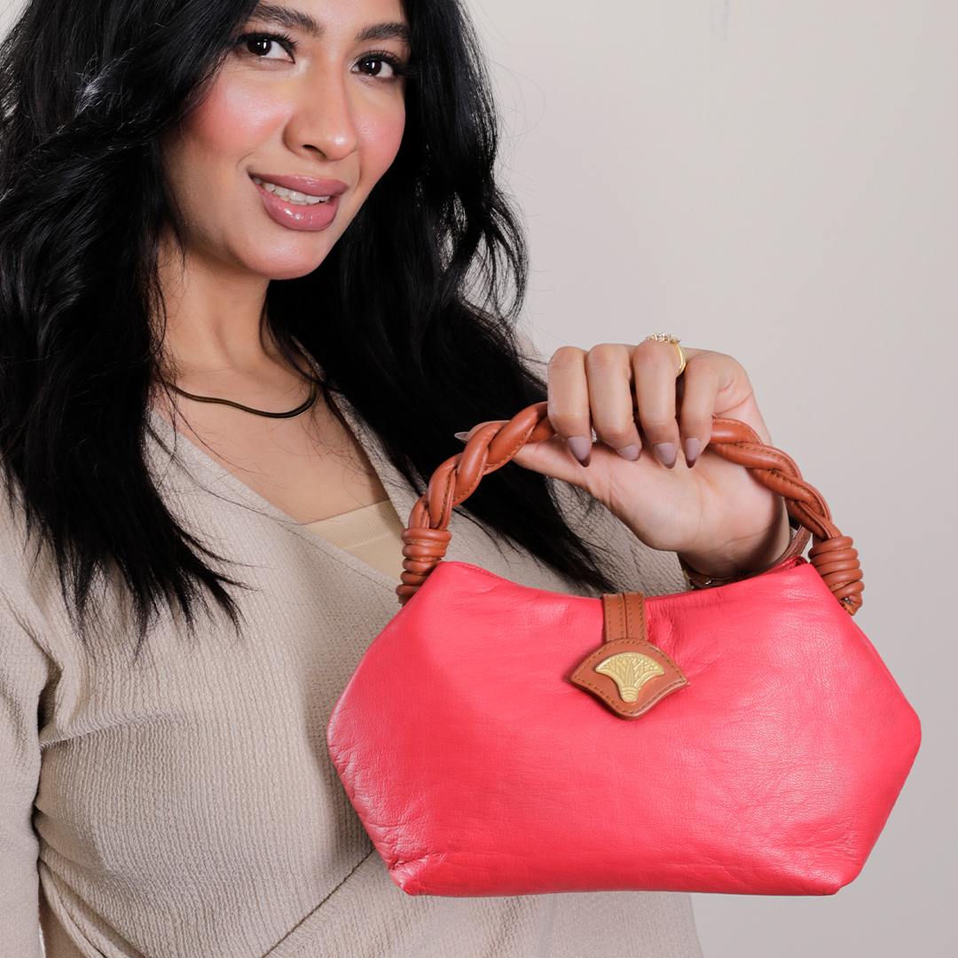 Red Leather Handbag