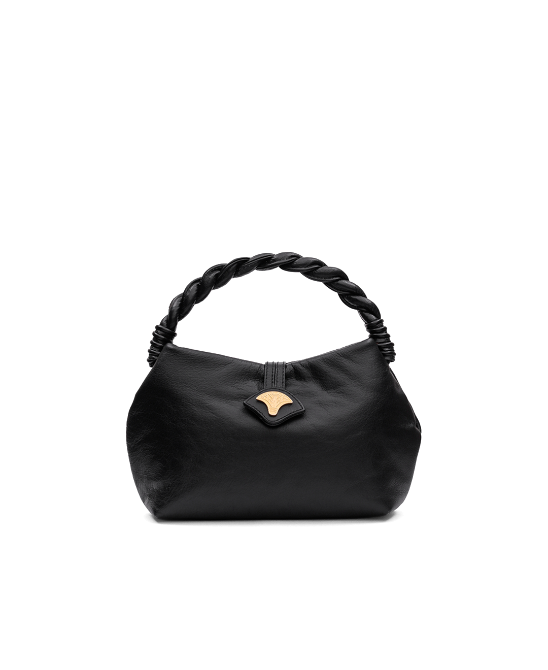 Elegant Black Leather Handbag