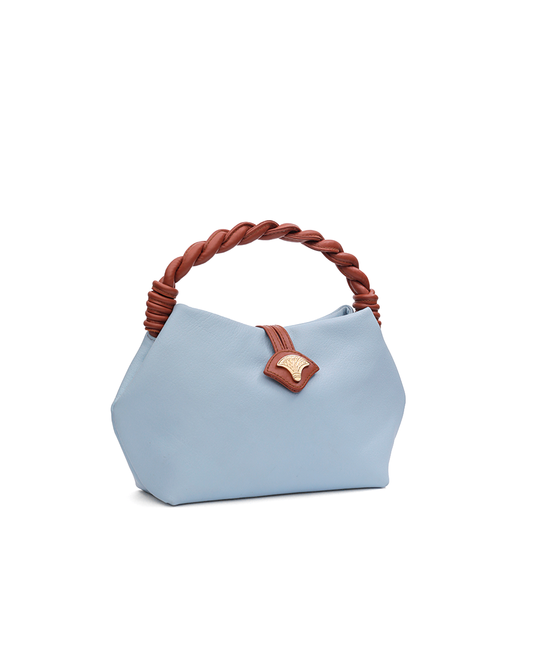 Blue Leather Handbag