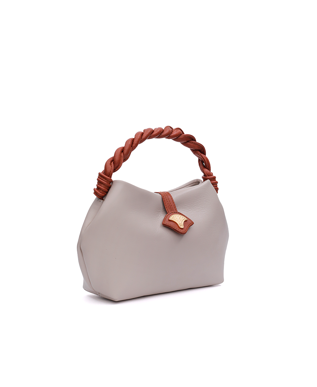 Stylish Handbag with Braided Handle