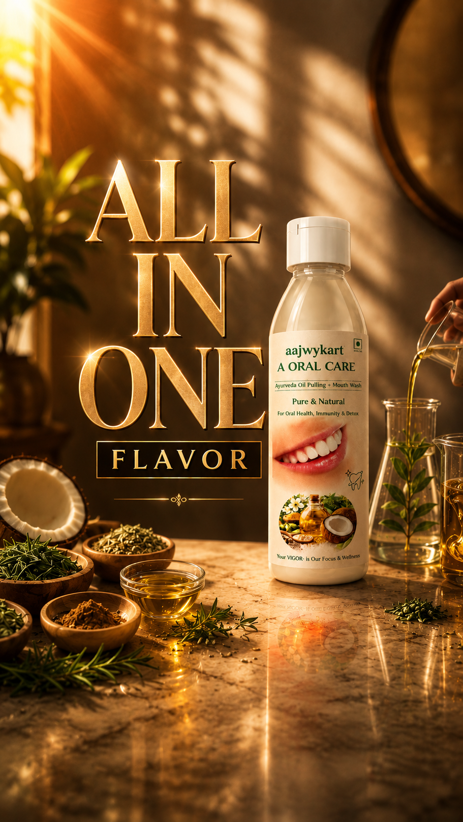 Oral Care Oil Pulling + Mouth Wash