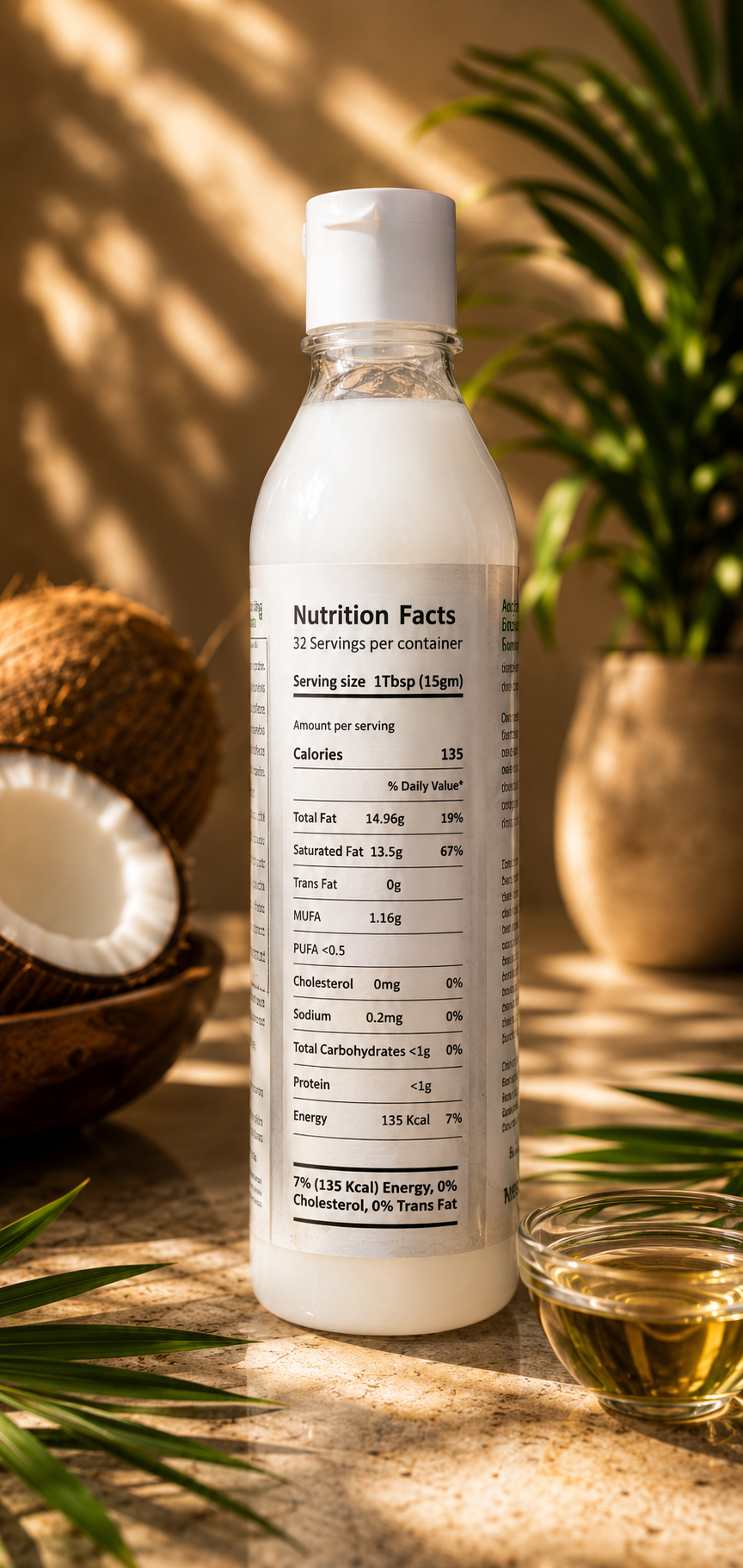 Extra Virgin Rosewood Cold Pressed Coconut Oil-500ML