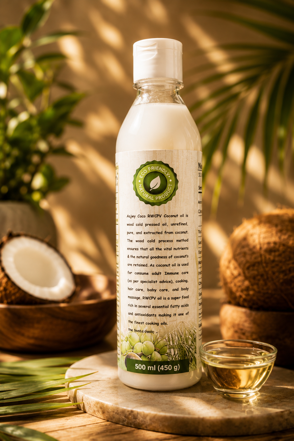 Extra Virgin Rosewood Cold Pressed Coconut Oil-500ML