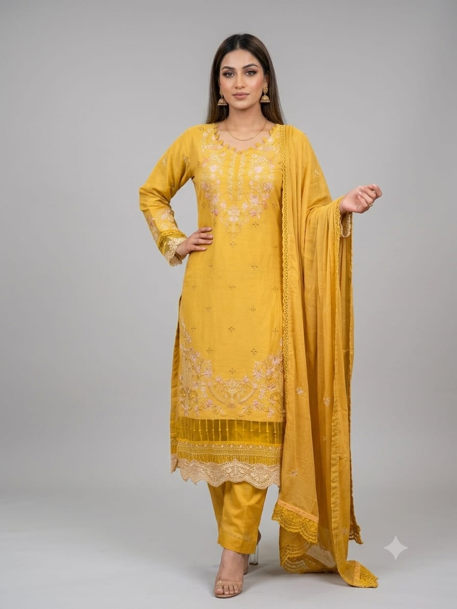 Women’s Pakistani 3-Piece Suit Set