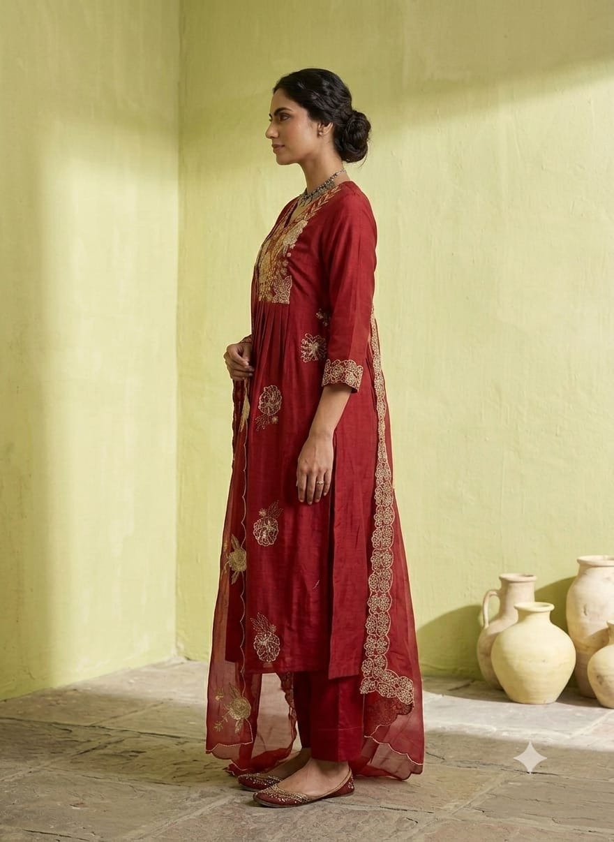 Women’s Embroidered 3-Piece Suit Set