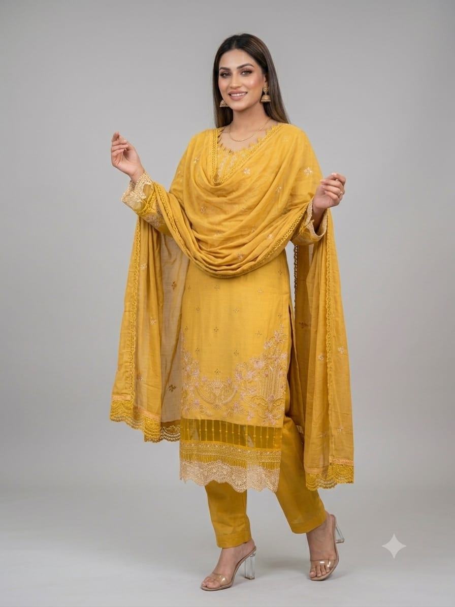 Women’s Pakistani 3-Piece Suit Set