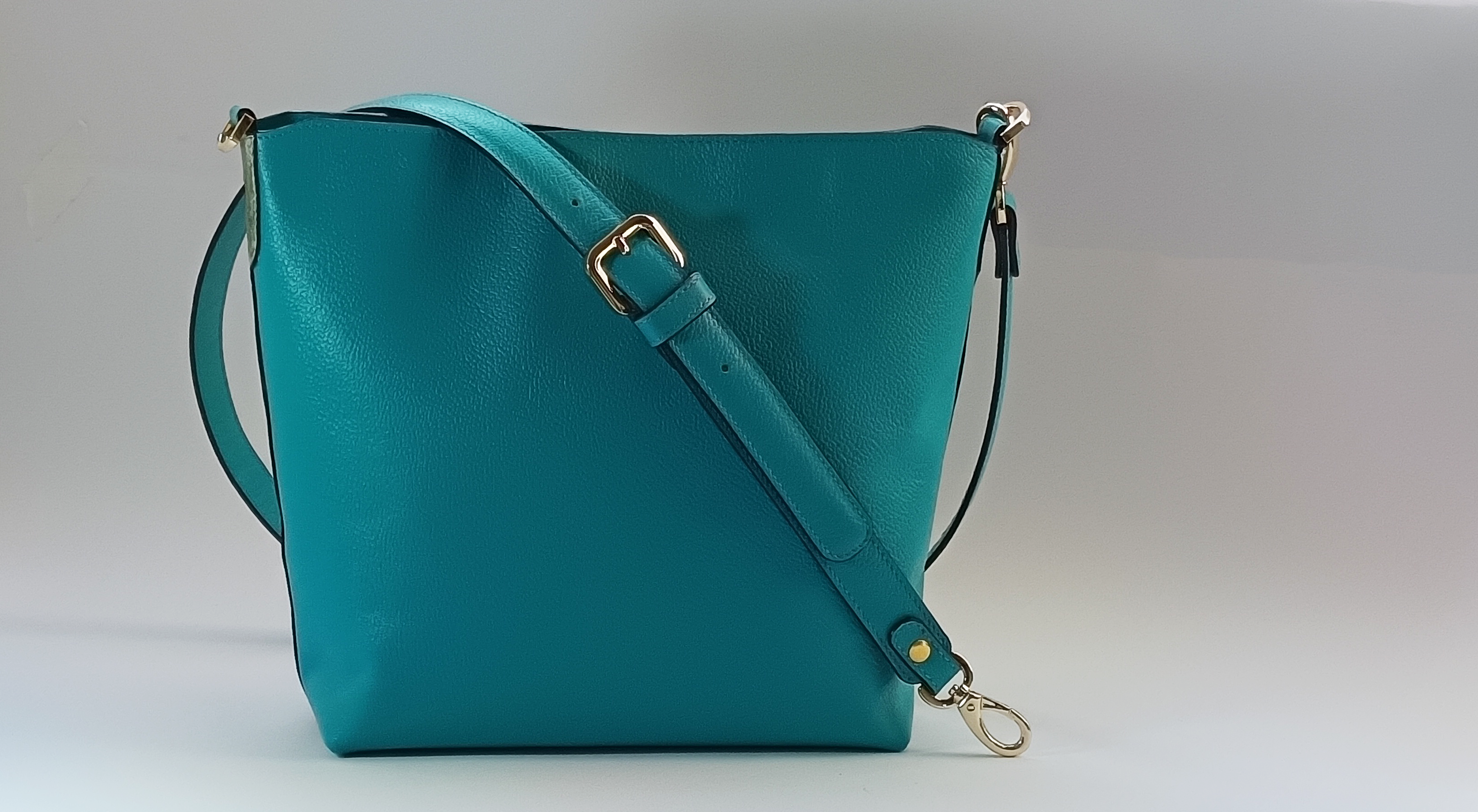 Turquoise Leather Crossbody Bag