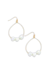 Bead Hoop Earrings