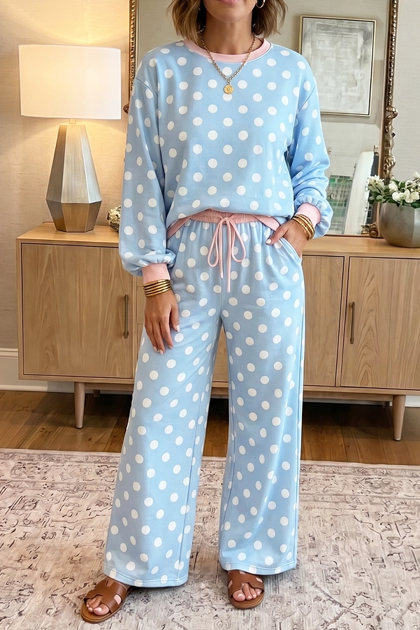 Polka Dot Lounge Set