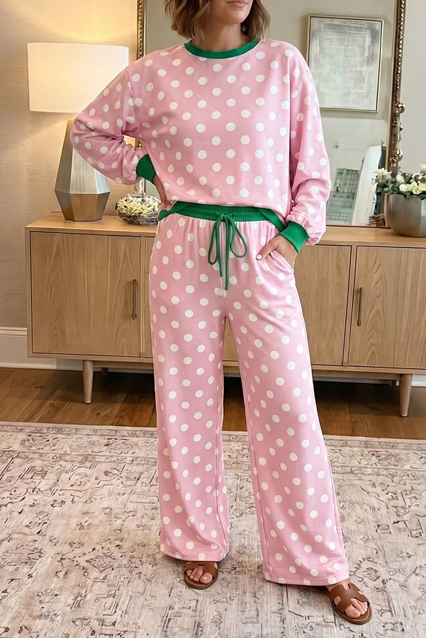 Polka Dot Lounge Set