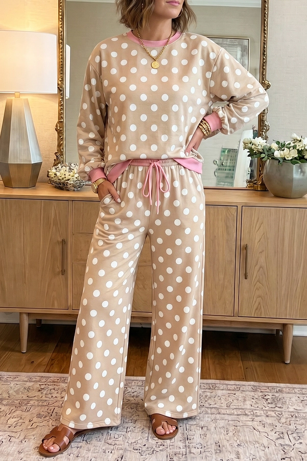 Polka Dot Lounge Set