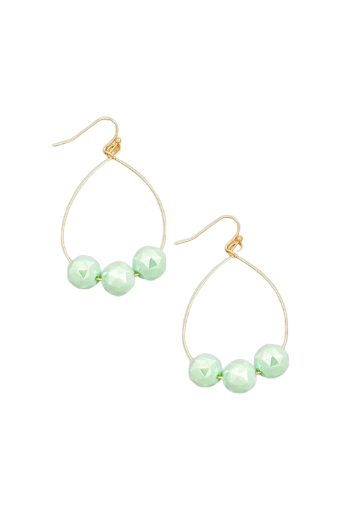 Bead Hoop Earrings