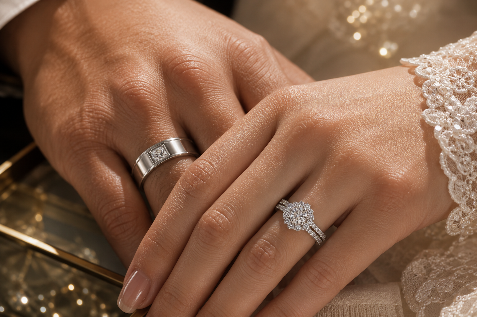 Elegant Wedding Ring Set