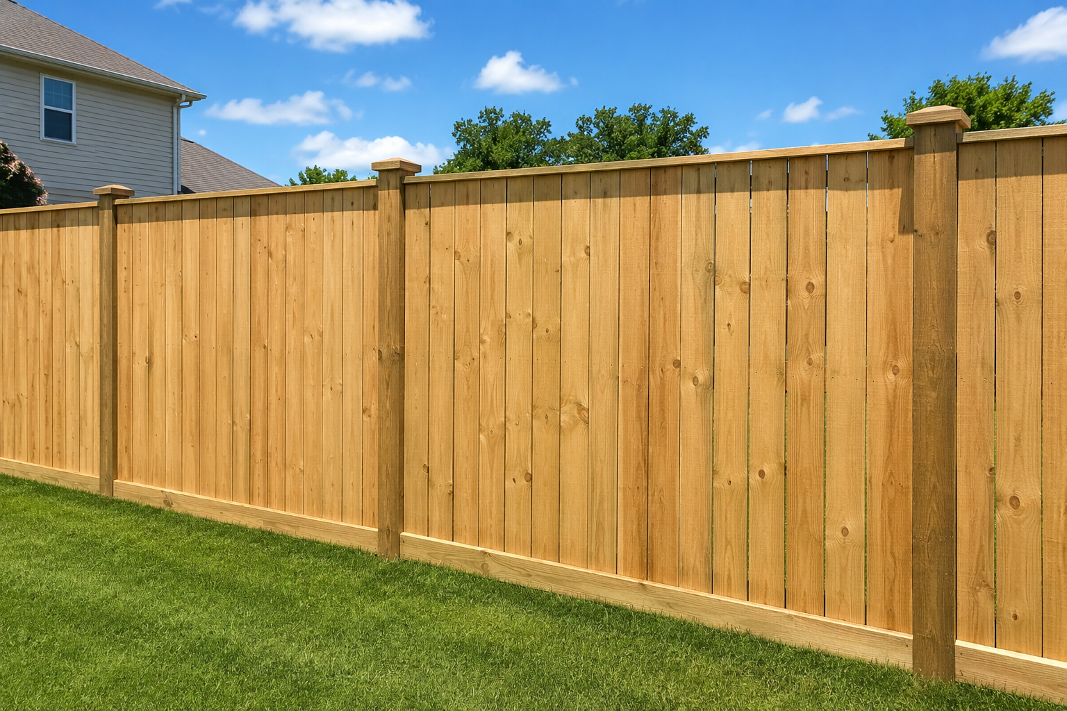 Wood Privacy Fencing
