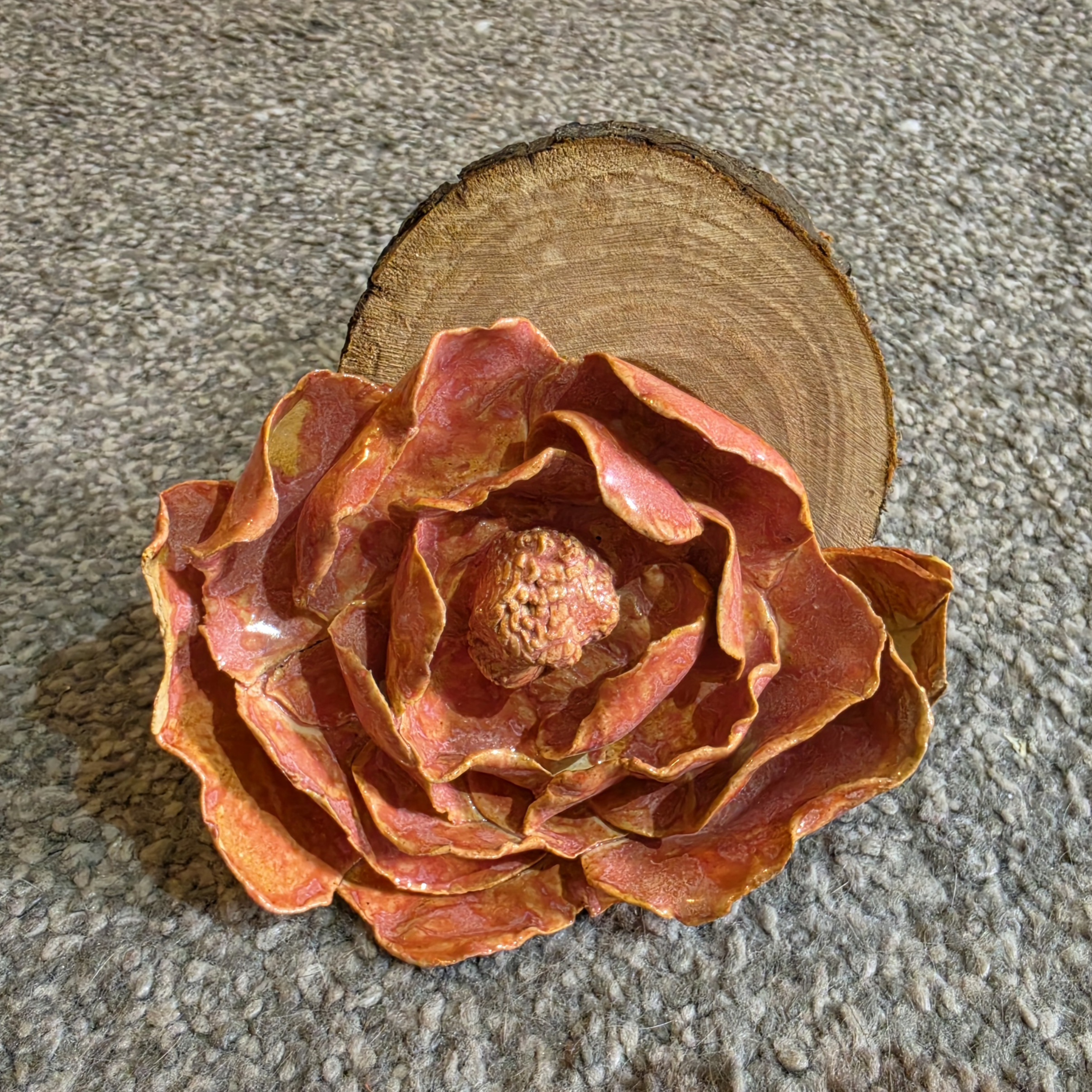 Handcrafted Wooden Flower Decor