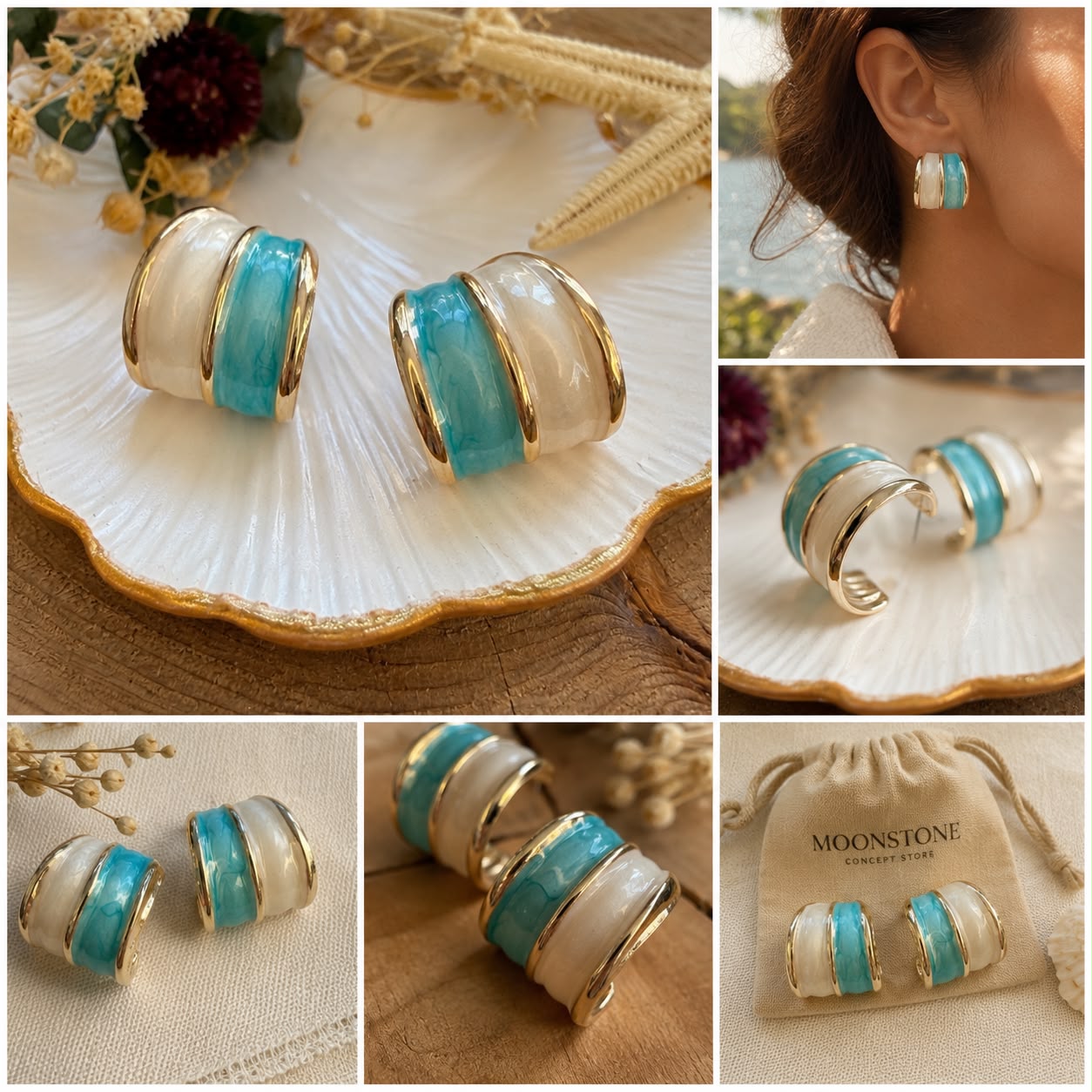 Azure Pearl Küpe
