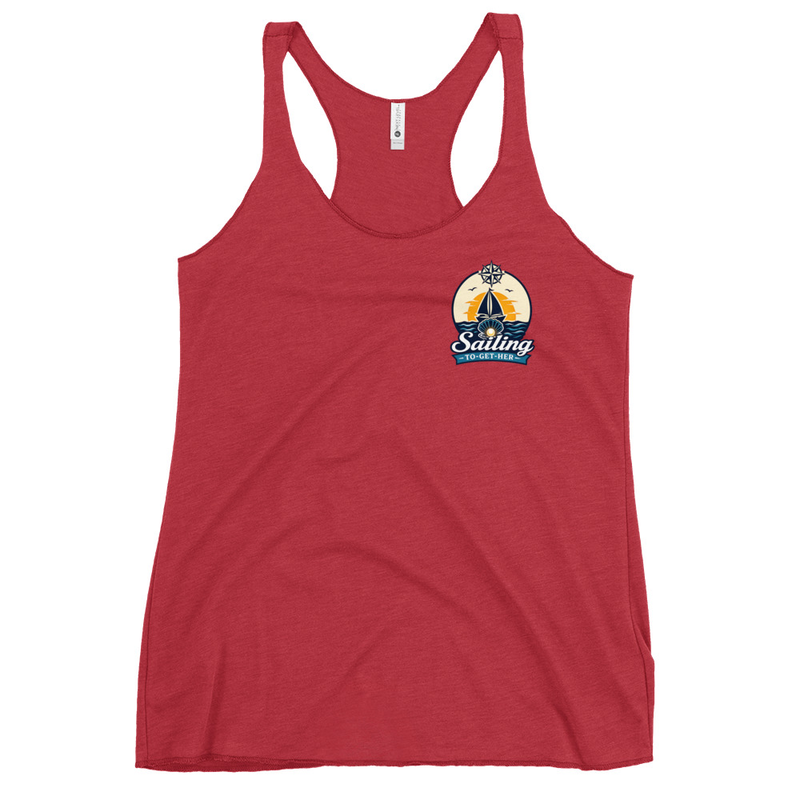 Sailing To-Get-Her — Voyage Collection Women's Racerback Tank