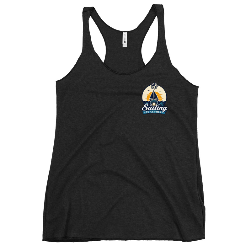 Sailing To-Get-Her — Voyage Collection Women's Racerback Tank